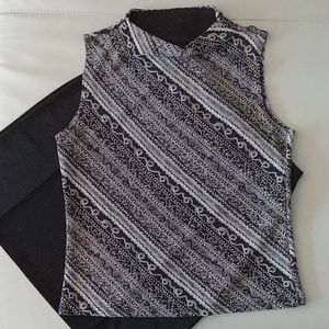 Drop Neck Short Sleeve Top Sz S